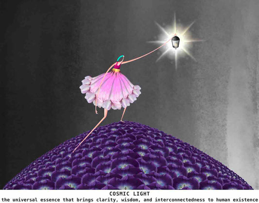 Mikina s kapucí Nora - KOSMICKÉ SVĚTLO